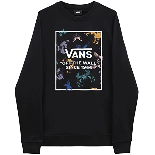 Vans Herren Blotterfly Box Crew Sweatshirt, Schwarz, M von Vans