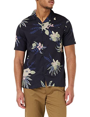 Vans Herren Califlower Gewebt Kurzarm-Shirt, Blau (Parisian Night), M von Vans