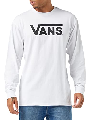 Vans Herren Classic Ls T-Shirt, Weiß-schwarz, L von Vans