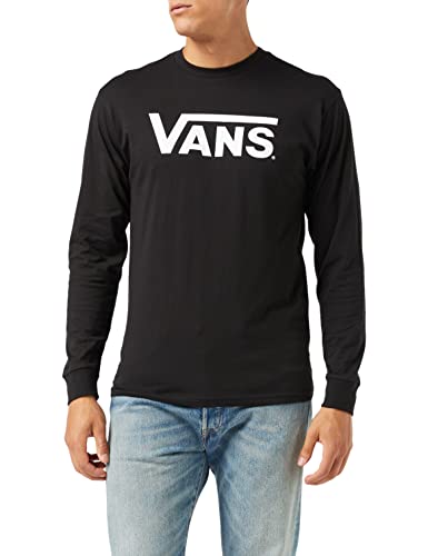 Vans Herren Classic Ls T-Shirt, Schwarz-weiß, XXL von Vans