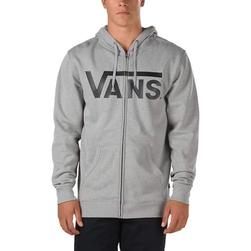 Vans Herren Classic Zip Hoodie Ii Kapuzenpullover, Grau (Cement Heatherblack Ady), Medium von Vans