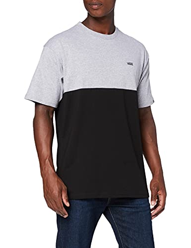 Vans Herren Colorblock T-Shirt, Athletic Heather-schwarz, S von Vans