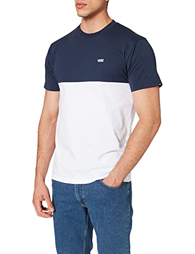 Vans Herren Colorblock T-Shirt, Weißes Kleid Blues, S von Vans