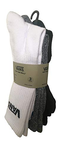 Vans Herren Crew (US 9-13, 3-Pack) herrensocken, White-Multi, Einheitsgröße von Vans