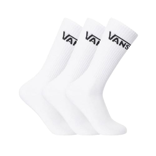 Vans Herren Crew (US 9-13, 3er-Pack) Socken, Weiß, 42-47 EU von Vans