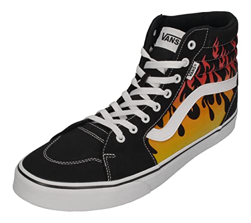 Vans Herren Filmore Hi Sneaker, Flame Black/White, 44 EU von Vans