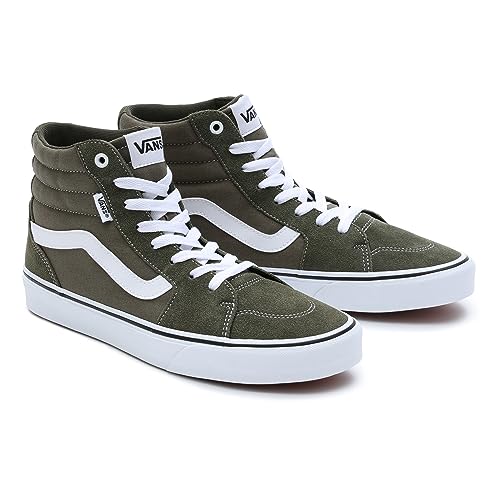 Vans Herren Filmore Hi Sneaker, Suede/Canvas Grape Leaf/White, 40 EU von Vans