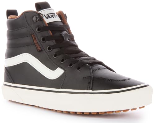 Vans Herren Filmore Hi VansGuard Sneaker, Leather Black/Marshmallow, 44 EU von Vans