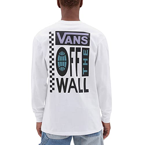 Vans Herren Global Stack Ls T-Shirt, weiß, XL von Vans