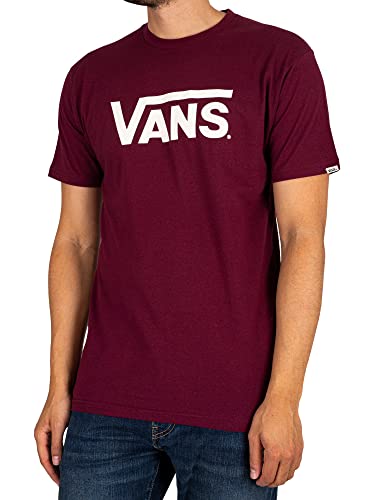 Vans Herren Classic Drop V T-Shirt, Burgunderrot Marshmallow, XS von Vans