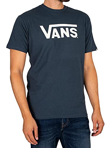 Vans Herren Classic Drop V T-Shirt, Indigo-Marshmallow, L von Vans