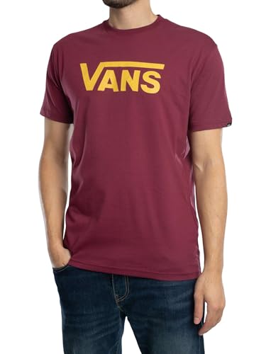 Vans Herren Klassisches T-Shirt Mit Logo-Grafik, Burgundy/Spicy, XL von Vans