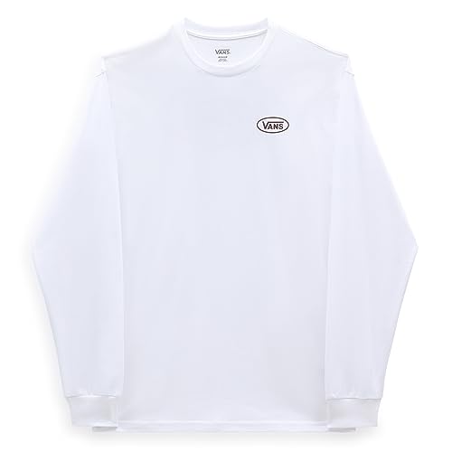 Vans Herren LS Skoval T-Shirt, White, von Vans