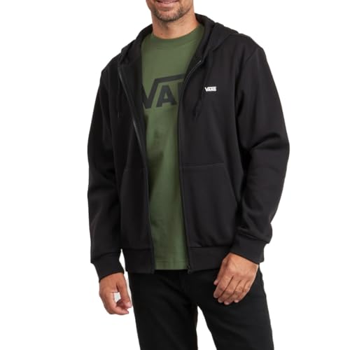 Vans Herren Left Chest Fz Po Kapuzenpullover, Schwarz, XXL von Vans