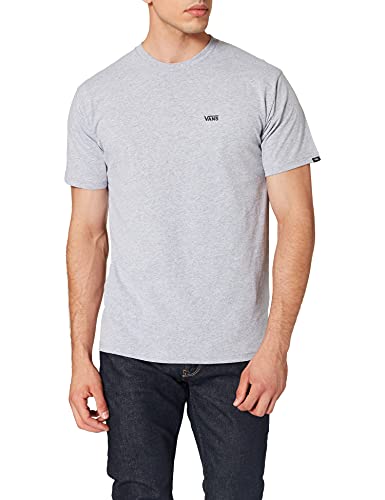 Vans Herren Logo auf der linken Brust T-Shirt, Athletic Heather-schwarz, S von Vans