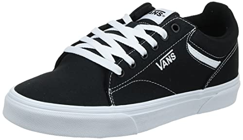 Vans Herren Seldan Sneaker, Schwarz ((Canvas) Black/White 187), 39 EU von Vans