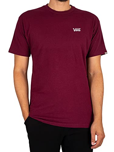 Vans Herren Mini Script T-Shirt, Burgunderfarben, L von Vans