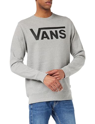 Vans Herren Mn Classic Crew II Sweatshirt, Grau (Zement Heather-Black Ady), L von Vans