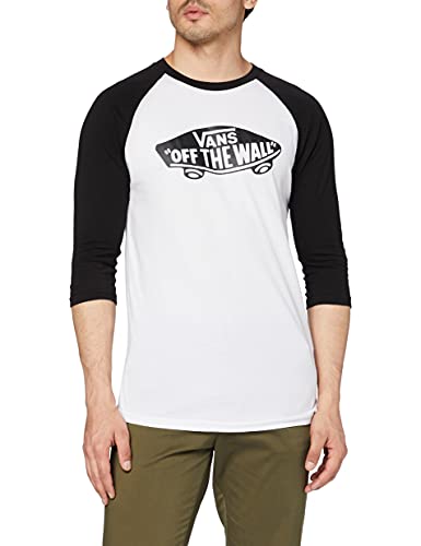 Vans Herren Otw Raglan Pullunder, Mehrfarbig (WHITE-BLACK YB2), X-Large von Vans