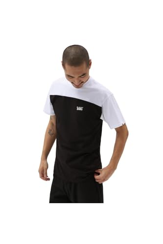 Vans Herren Script Crew Block Ss T-Shirt, schwarz-weiß, M von Vans