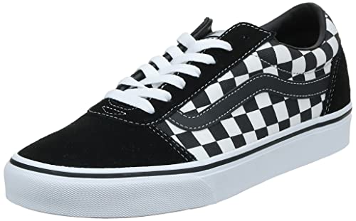 Vans Herren Ward Canvas Sneakers, Schwarz ((Checker) Black/True White Pvj) , 45 EU von Vans