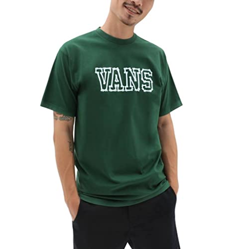 Vans Herren T-Shirt Bones Grün, Grün / Weiß, Large von Vans