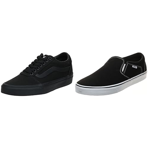 Vans Herren Ward Sneaker, (Canvas) 45 EU Filmore Suede/Canvas Schwarz ((Suede Canvas) Black/Pewter T2J), 43 von Vans