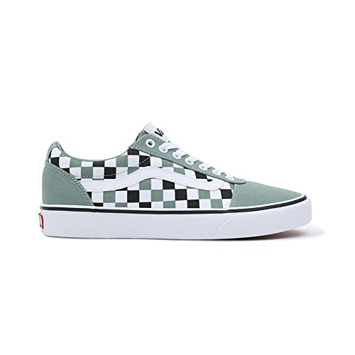 Vans Herren Ward Sneaker, Multi Checker Green/White, 44 EU von Vans