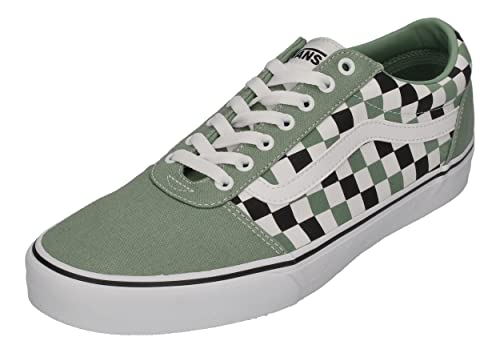 Vans Herren Ward Sneaker, Multi Checker Green/White, 50 EU von Vans