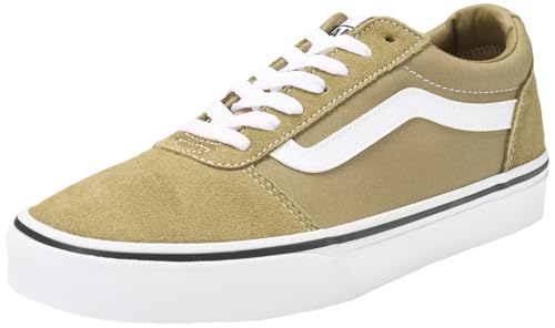 Vans Herren Ward Sneaker, Suede Canvas Olive White 44 EU Vans Herren Ward Sneaker, Suede Canvas Olive White 44 EU von Vans