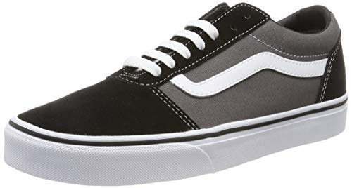 Vans Herren Ward Sneaker, Suede Canvas Schwarz Pewter, 39 EU von Vans