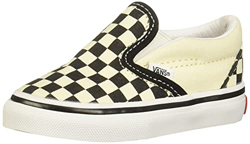 Vans Jungen Unisex Kinder Classic Slip-ON Low-Top, Mehrfarbig (Blk WhtChckerbo BWW), 24 EU von Vans