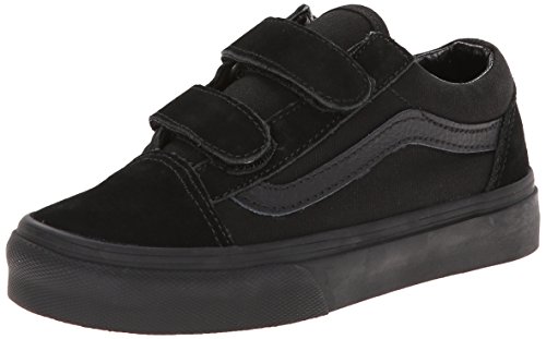 Vans Jungen Unisex Kinder Old Skool V Turnschuh, Schwarz (Blk/Blk Enr), 32 EU von Vans