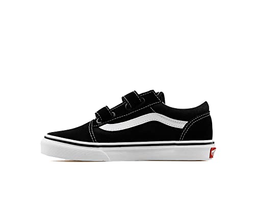 Vans Jungen Unisex Kinder Old Skool V Turnschuh, Schwarz Black True Whit 6Bt, 29 EU von Vans