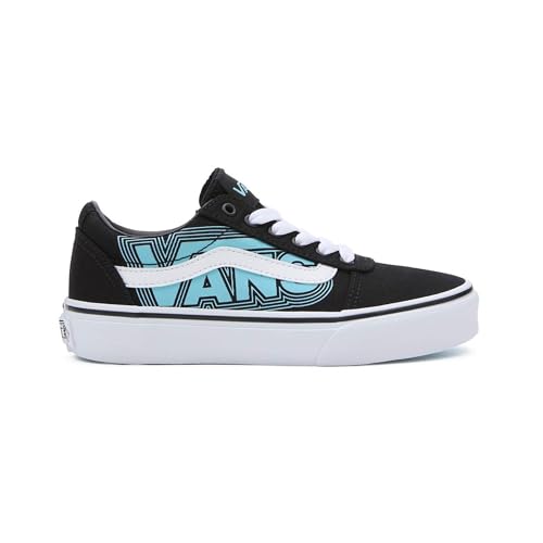 Vans Jungen Unisex Kinder Ward Slip-On Sneaker, Glow Neon Blue/Black, 21.5 EU von Vans