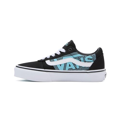 Vans Jungen Unisex Kinder Ward Slip-On Sneaker, Glow Neon Blue/Black, 24.5 EU von Vans