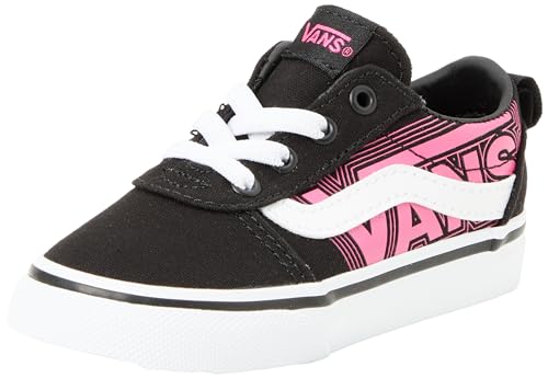 Vans Jungen Unisex Kinder Ward Slip-On Sneaker, Glow Neon Pink/Black, 18 EU von Vans