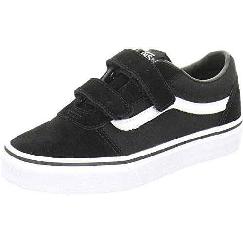 Vans Jungen Ward V Suede Sneaker, Schwarz Suede Canvas Black White Iju, 32 EU von Vans