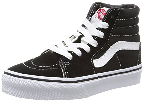 Vans K Sk8-hi, Unisex-Kinder Hohe Sneakers, Schwarz (Black/True White), 27 EU von Vans