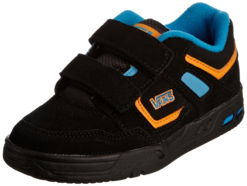 Vans Knightro VMA30ZE, Unisex - Kinder Sneaker, Schwarz (Black/blue/orange), 27 EU / 10 UK von Vans