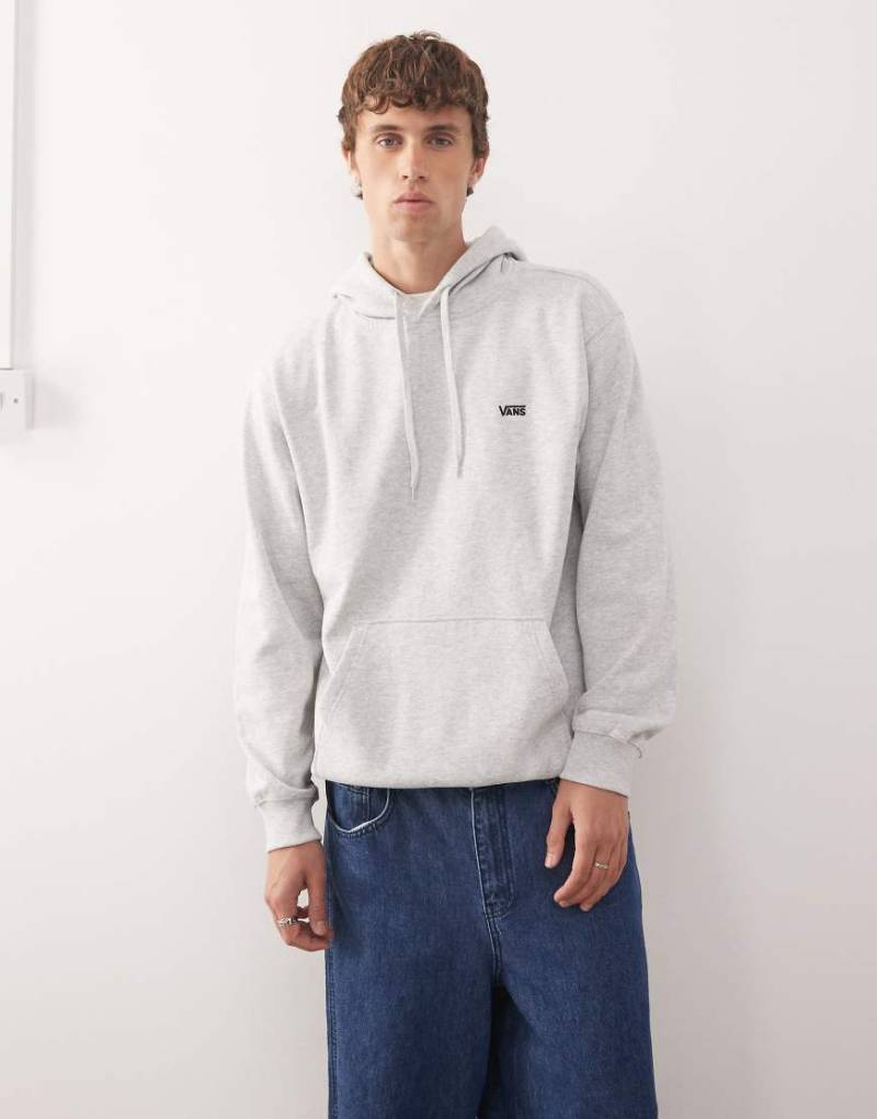 Vans -Left Chest II - Kapuzenpullover in Hellgrau meliert mit lockerem Schnitt von Vans