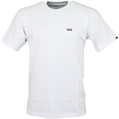 Vans Left Chest Logo T-Shirt Herren (L, White/Black) von Vans