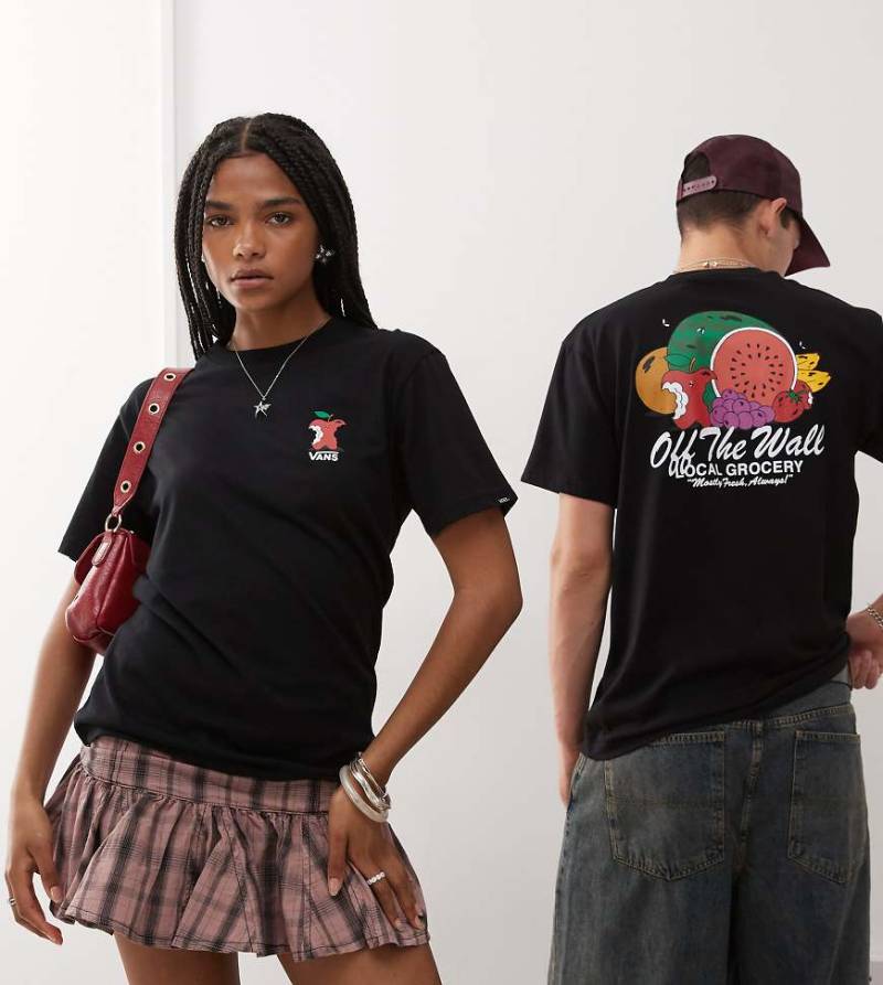 Vans - Local Produce - T-Shirt in Schwarz mit Rückenprint - exklusiv bei ASOS von Vans