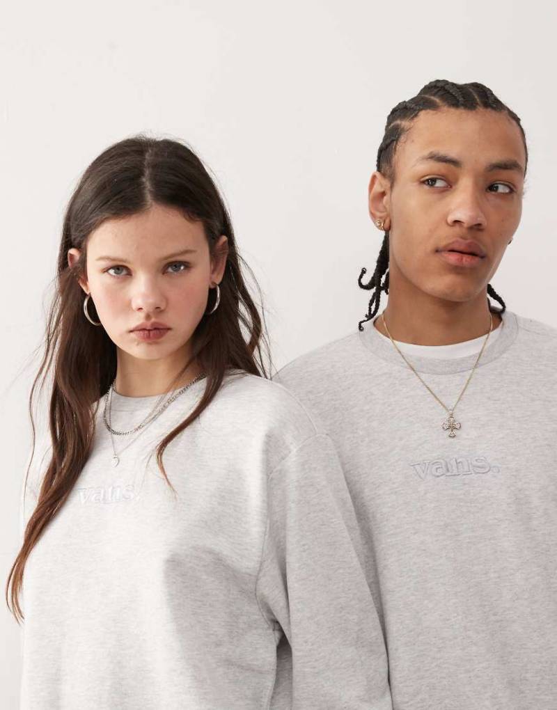 Vans - Locker geschnittenes Basic-Sweatshirt in Hellgrau von Vans