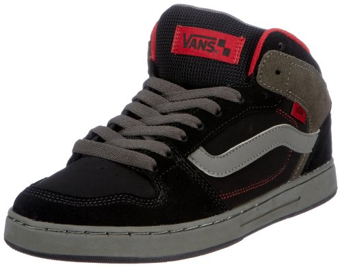 Vans M Edgemont Black/Charcoal/ VNJ6Y66, Herren Sneaker, Schwarz (Black/Charcoal/red), EU 39 von Vans