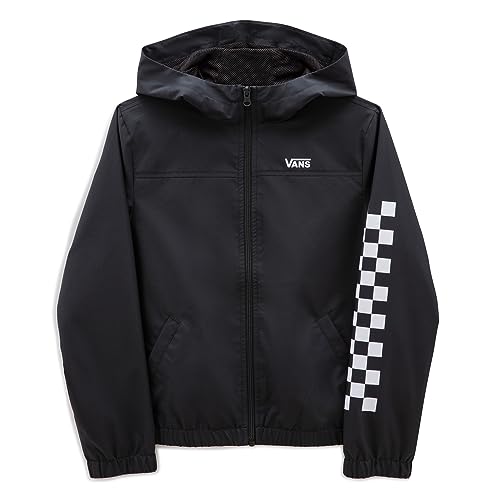 Vans Mädchen Kastle Classic Windbreaker Baby Jacke, Black-White, 140 von Vans