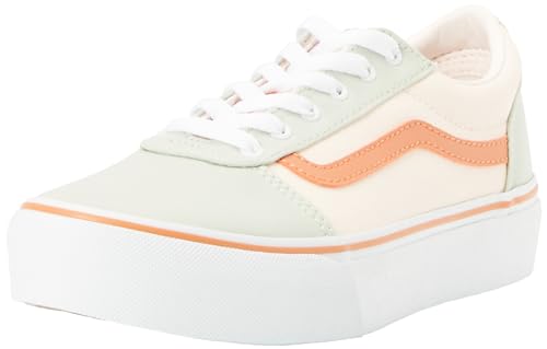 Vans Mädchen Ward Platform Canvas Sneaker, Pastel Block Multi von Vans