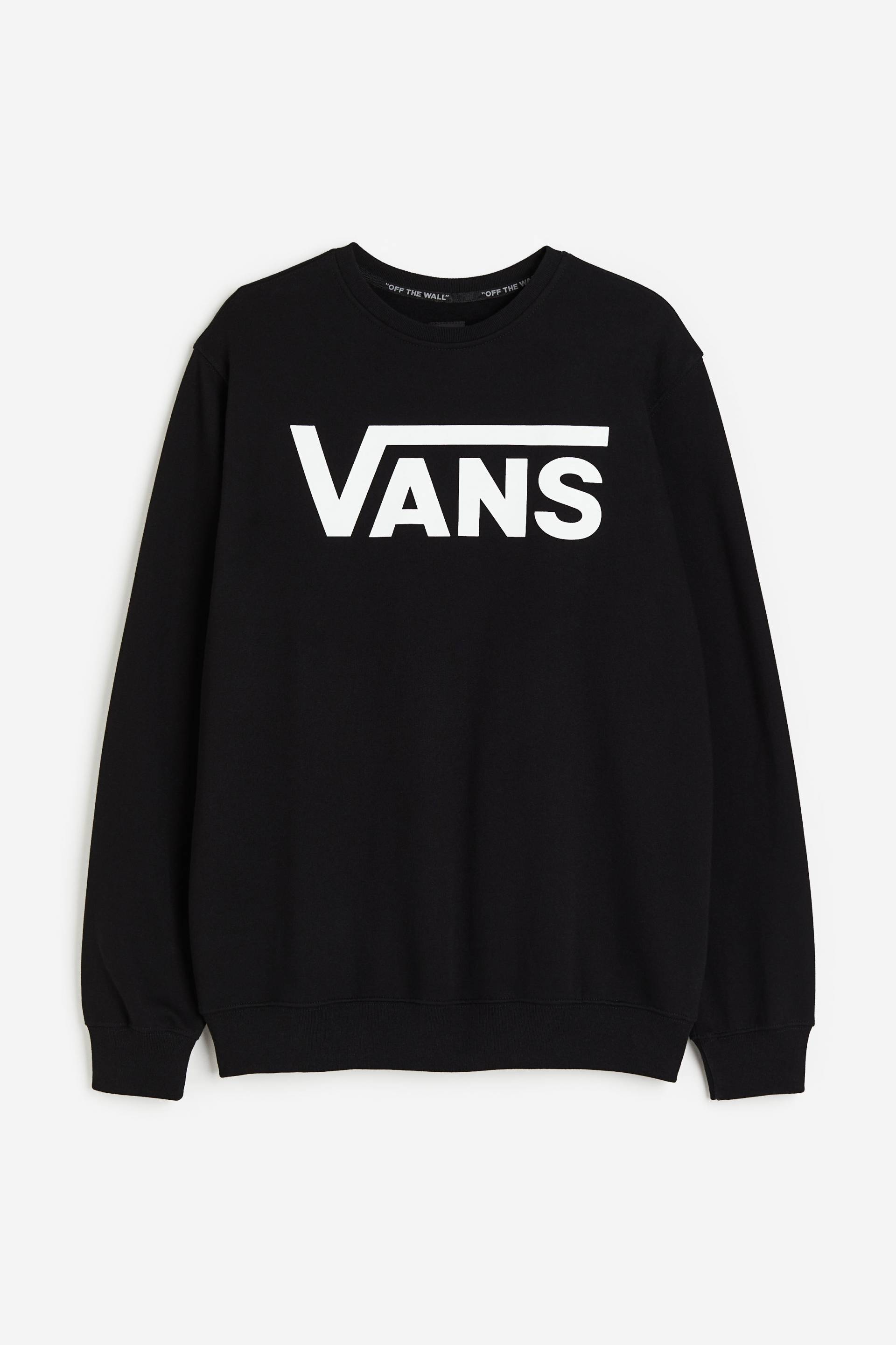Vans Mn Classic Crew Ii Black/white, Sweatshirts in Größe L von Vans