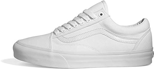 Vans Old Skool, Unisex-Sneaker für Erwachsene, Wildleder/Segeltuch, Weiß - Weiß. - Größe: 40 EU von Vans