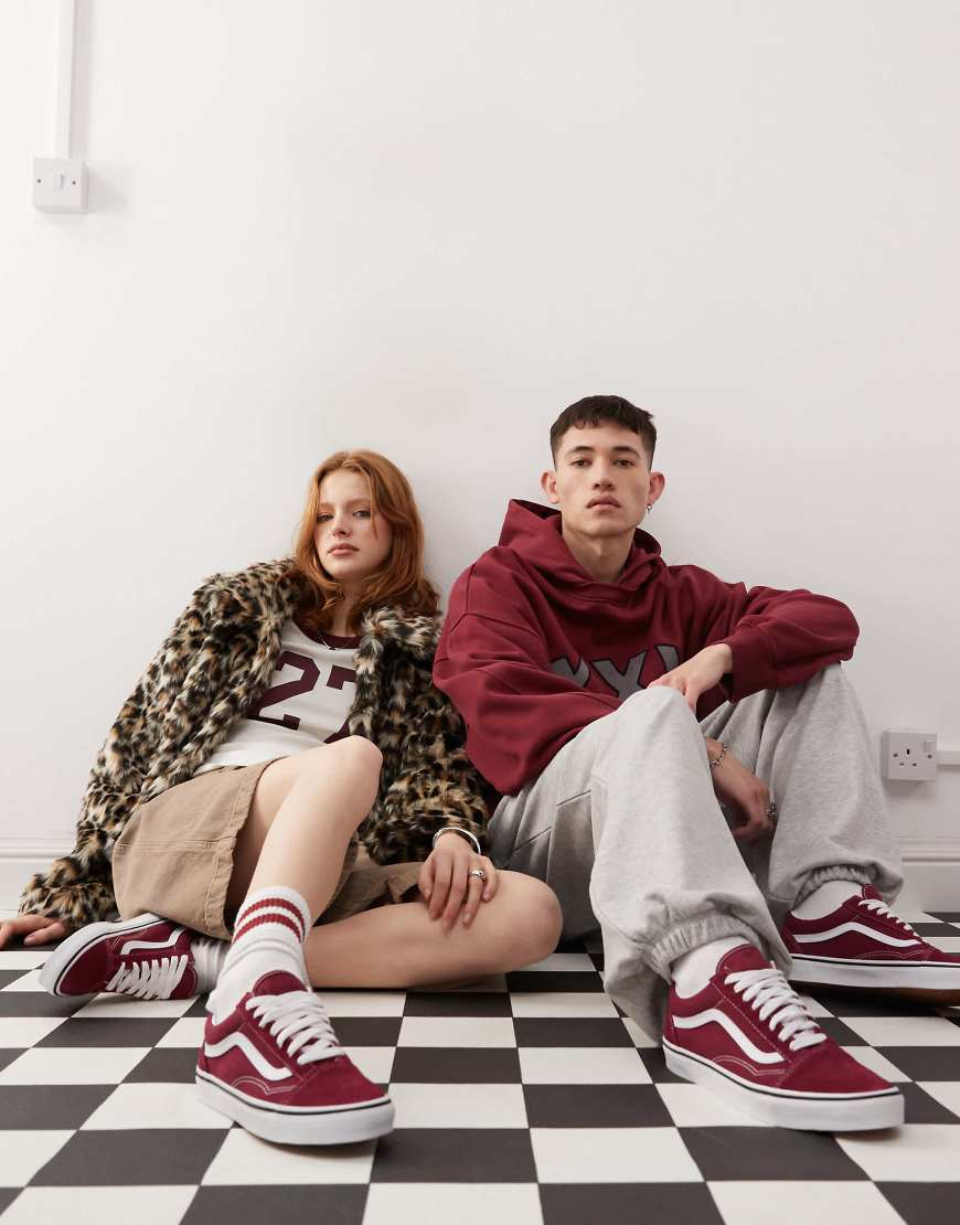 Vans - Old Skool Colour Theory - Sneaker in Burgunderrot-Rosa Vans - Old Skool Colour Theory - Sneaker in Burgunderrot-Rosa von Vans